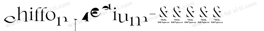 Chiffon Medium字体转换